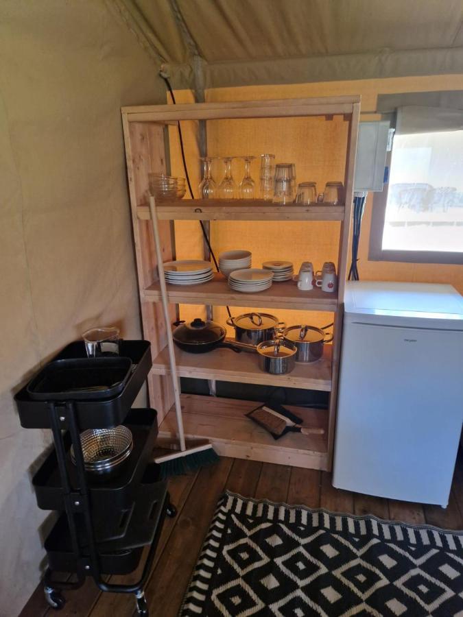Camping Alkenhaer Appelscha Trekkerstent Safaritent Bagian luar foto